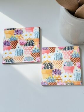 Cactus Coaster Set